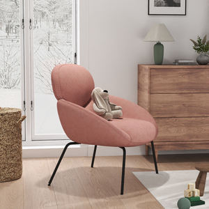 Socio nuevo modelo Diseño moderno cubierta de tela Rosa Silla de ocio <span class=keywords><strong>BARAK</strong></span> - Product Image 5