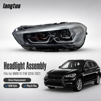 Ensemble de phares à LED haute luminosité avec feux de jour et clignotants pour BMW X1 F48 F49 2016-2021