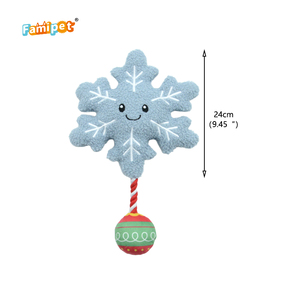 Famipet Üreticisi Toptan Yeni Noel Temalı Tasarım Yumuşak Dolgulu Kırışık Evcil Hayvan Köpek Oyuncağı Peluş Sesli Köpek Oyuncağı - Product Image 2
