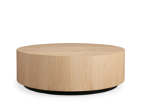 Table basse moderne pour salon, meubles en bois de chêne fabriqués à la main, table basse ronde de luxe