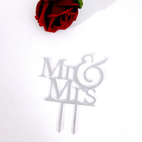 Cake Topper Paar Hochzeits vorschlag Braut zu sein Kuchen Dekoration Glitter MR & MRS Acryl Kuchen Plakat