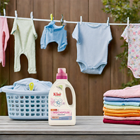 Adoucissant pour tissus écologique végan KLAR RTS 1, 750 ml, sans parfum, 30 lavages, détergent à lessive liquide pour bébé