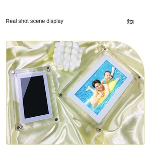 Cadre photo numérique <span class=keywords><strong>NFT</strong></span> transparent en acrylique haut de gamme de 5 pouces, album photo électronique personnalisable, vidéo (MP4 AVI MP3) vidéo MP3 - Product Image 4