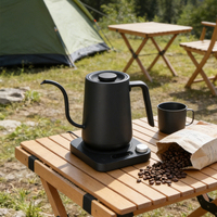 Bouilloire électrique intelligente portable avec panneau numérique pour garder au chaud, bouilloire électrique pour le thé avec contrôle de la température