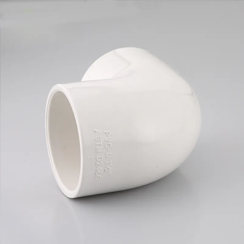 Factory customized American Standard water supply white 90 degree PVC elbow pvc fittings for plumbing pipe connection fittings