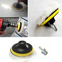 Tampon de laine pour polissage des ongles, disque en feutre blanc, avec support en Fiber de verre, pour polisher les ongles