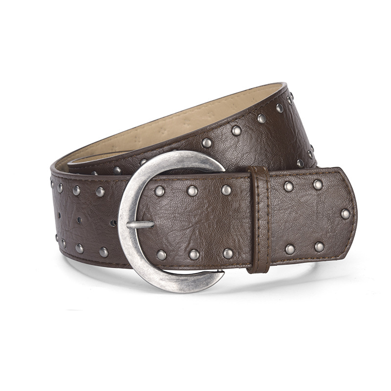 Boucle couleur café-argent antique
