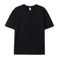 T-shirt surdimensionné en vrac de poids lourd OEM impression de logo personnalisé t-shirt uni à manches courtes en coton vierge tissé solide ample de grande taille