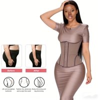 Body personnalisé à haute compression pour femmes Combinaison respirante en latex Gaines de contrôle du ventre amincissantes à la taille