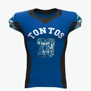 Equipe Novo Modelo Design Sublimação Futebol Americano Jersey Wear Customized Made Logo Profissional Atlético Homens Sportswear