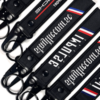 Nouvelle Tendance : Porte-clés en Nylon Personnalisé avec Logo de Marque, Vente en Gros, Porte-clés Court en Polyester pour Moto