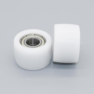 Rouleau en nylon à double roulement 6900Z, revêtement plastique POM DuPont 100P, résistant à l'usure avec vis - Product Image 4