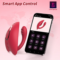 Vibromasseur portable à commande à distance via application, double vibration, jouet de masturbation pour femmes, exclusivité Amazon