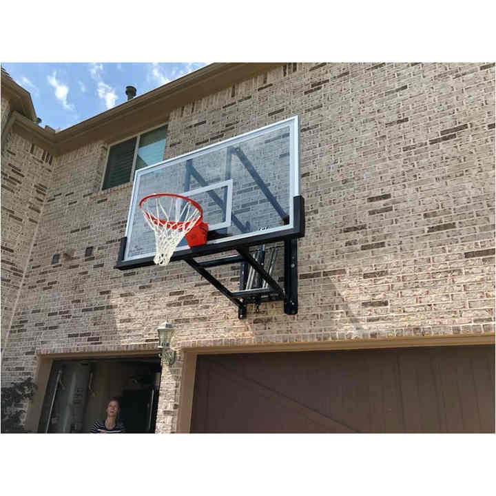 8 Supporti Da Parete Per Pallacanestro - Porta Palle Da Basket, Calcio E Rugby, Con Viti E Tubi Di Espansione - Foto 9