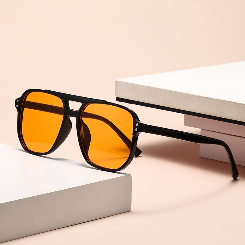 black-framed orange slices