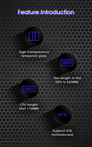 Custom Atx Computer Case Glass Panel Atx Towers &amp; Cases White Aluminium Desktop <strong>Pc</strong> <strong>Gaming</strong> Computer Case Game Casin <strong>Casing</strong> - Product Image 5