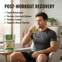 Poudre d'électrolytes citron et lime OEM pour adultes, pour stimuler l'énergie et réduire la fatigue, compléments énergétiques, poudre d'électrolytes