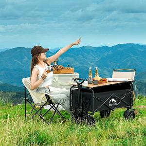 Vente en gros de chariots de plage portables et réglables avec <span class=keywords><strong>table</strong></span> pour pique-nique et camping - Product Image 1