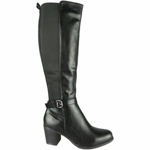 Da donna con tacco elastico a metà polpaccio caldo inverno comodi con Zip <span class=keywords><strong>alti</strong></span> <span class=keywords><strong>stivali</strong></span> <span class=keywords><strong>in</strong></span> <span class=keywords><strong>pelle</strong></span> da Cowgirl donna - Product Image 2