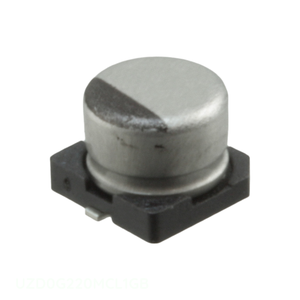 ตัวแทนจำหน่ายอย่างเป็นทางการ ตัวเก็บประจุแบบติดบนพื้นผิว CAP ALUM 22UF 20% 4V SMD UZD0G220MCL1GB 22 uF - Product Image 1