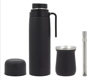 Factory 8oz Mate Cup 1L Botella de agua Sudamérica Regalo Promoción Aislamiento al vacío Acero inoxidable Yerba Mate Cup Juego de té - Product Image 1