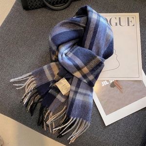 New Australian Pure Wool Scarf Vintage British Style Warm <b>Shawl</b> for Women in Stock - Product Image 3