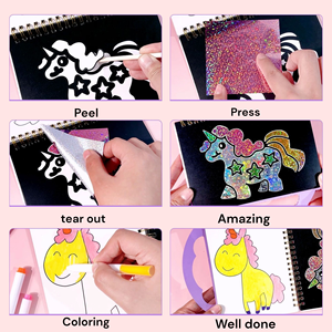 Lá nghệ thuật thủ công Bộ dụng cụ cho trẻ em động vật Mega <span class=keywords><strong>Mess</strong></span>-<span class=keywords><strong>Free</strong></span> vui vẻ hoạt động thiết lập cho trẻ em - Product Image 4