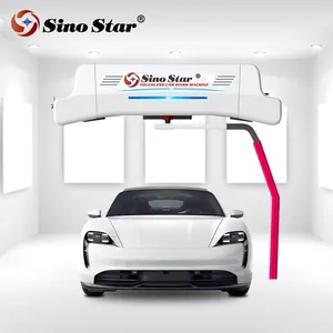 Sino Star yüksek basınç tam otomatik araba yıkama sistemi ekipmanları ticari Touchless fırçasız otomatik araba çamaşır makinesi