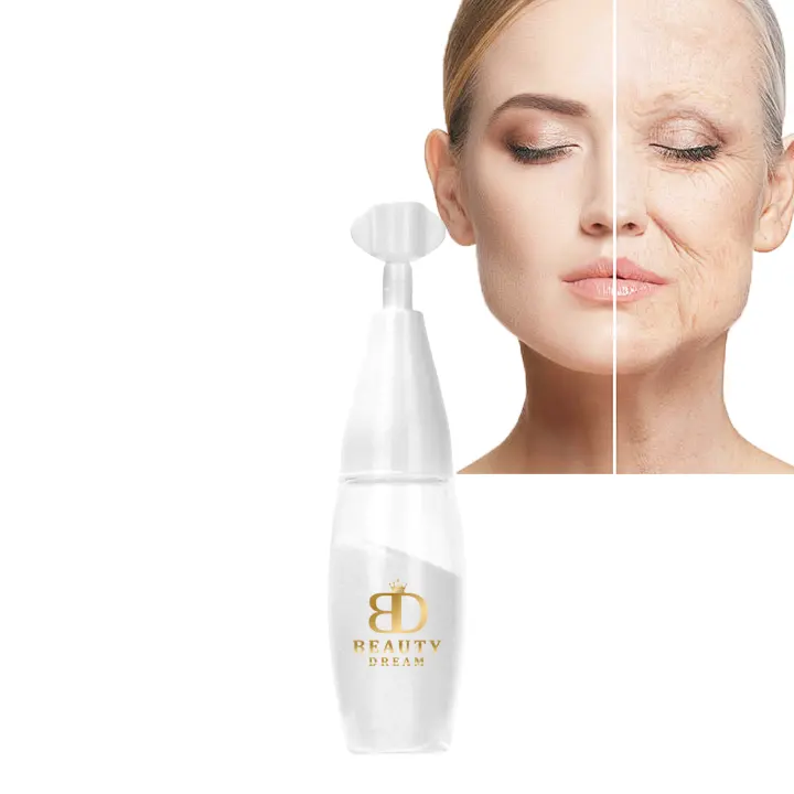OEM Dark Spots Removal Facial Serum Vitamin C 10% Anti Aging Face Serum Crystal Powder For Dry Skin