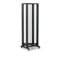Rack de serveur ouvert 42U à quatre poteaux avec roues, divers accessoires en option, certifié CE, protection IP20, en stock