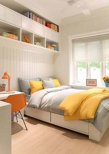 Bureau en bois tatami moderne de haute qualité, gain de place, style lit avec armoire de rangement, panneau tatami de bonne qualité - Product Image 2