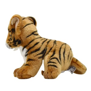 <span class=keywords><strong>Peluche</strong></span> réaliste de <span class=keywords><strong>tigre</strong></span> bébé, allongé et assis, rayé orange - Product Image 4
