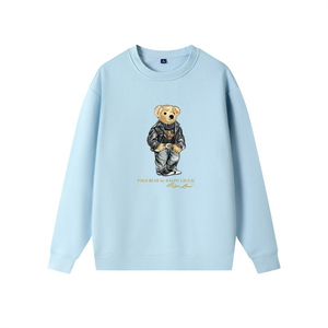 Felpa 'X Bear' Autunno Inverno con Stampa a Trasferimento Termico, Pullover Casual Oversize Taglia XL <span class=keywords><strong>per</strong></span> Uomini, Donne e <span class=keywords><strong>Coppie</strong></span> fino alla 5XL - Product Image 3