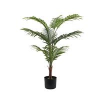 Arbre artificiel Ficus de 1,80 m en PE+PP avec pot, décoration intérieure pour la maison et le bureau, arbre en pot avec tronc en bois naturel et fruits réalistes