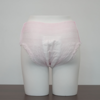 Rosa Hochwertige Einweg-Menstruationshöschen für Frauen zur Übernachtanwendung Superabsorbierend Seitliche Auslaufschutz Holzfaser-Material Stoffähnlich