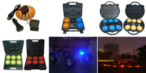 Có Thể Sạc Lại Vali Từ Trường Hợp Khẩn Cấp Xe An Toàn Cảnh Báo Ánh Sáng Màu Đỏ LED Đường Flare Kit - Product Image 3