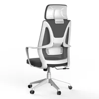 Reposacabezas de malla ajustable para silla de oficina, respaldo alto de alta gama, cómodo y ergonómico