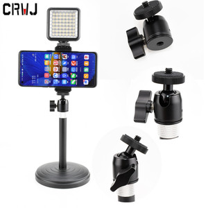ขาตั้งโทรศัพท์ CRVJ แบบโลหะ หมุนได้ 360 องศา สำหรับถ่ายวิดีโอบล็อกสด - Product Image 1