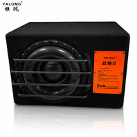 Subwoofer actif 8/10/12 pouces en bois pour voiture, haut-parleur de basses amplifié pour amélioration audio, fabricant OEM ODM
