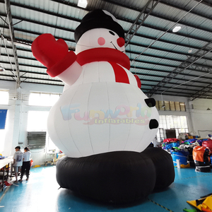 Muñeco de nieve inflable gigante de 26 pies con soplador de aire de 750W para decoraciones navideñas publicidad navideña inflable - Product Image 2