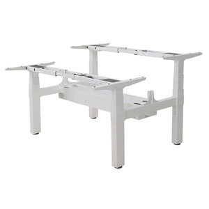 Height <b>Adjustable</b> Double Person Office Desk With Electric Four Motor Lifting Function For Standing And Sitting Work - Product Image 3