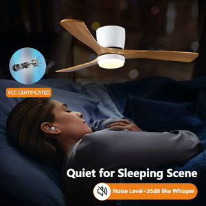 Lustre de plafond LED extérieur avec ventilateur, style bois, lame élégante, 42 pouces, contrôlé par application, <span class=keywords><strong>espagnol</strong></span> - Product Image 4