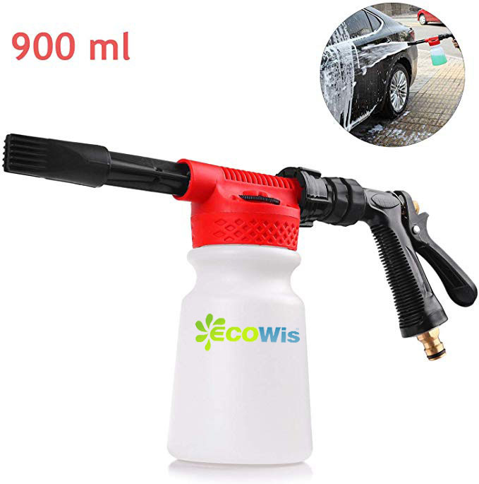 900ML Car Washing Cleaning Tool Water Hose end Foam Sprayer Cannon Soap Dispenser 10 Spray Car Washer Gun Detailing Spray Bottle