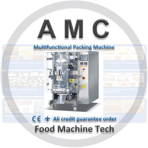 Machine d'emballage de plateaux alimentaires + machine d'emballage horizontale de pièces de rechange + machine verticale d'emballage de liquides et de pâte 300mm - Product Image 1