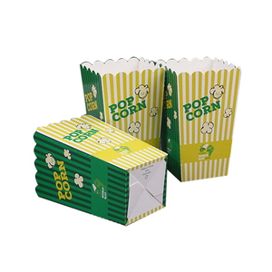 Disposable Custom Printed Chicken Popcorn Bucket Paper Box Food Box Packaging Popcorn Box