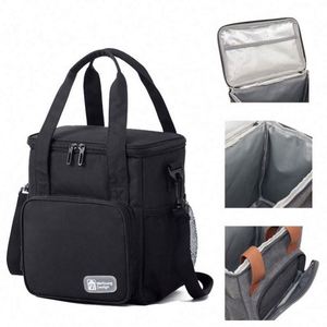 Sac isotherme de pique-nique de haute qualité avec bandoulière, imperméable, doublure en PEVA, sacs à lunch isolés, sac de transport alimentaire en gros - Product Image 2