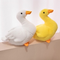 Peluche Canard Super Douce et Mignonne, Jouet en Peluche Canard Blanc et Jaune pour Enfants, Cadeau d'Anniversaire, Décoration d'Intérieur, Anti-Stress