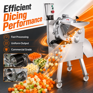 Industrial <b>Fruit</b> <b>Vegetable</b> Dicing <b>Machine</b> 500-800KG/H High Capacity Cube Cutting Equipment - Product Image 1