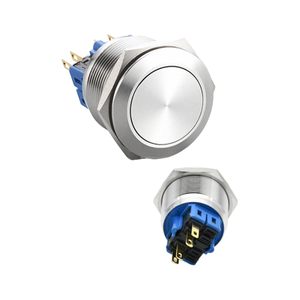 25MM Stainless Steel Button Flat Head 1NO Ring Illuminated IP65 Home Appliance Use - Product Image 5
