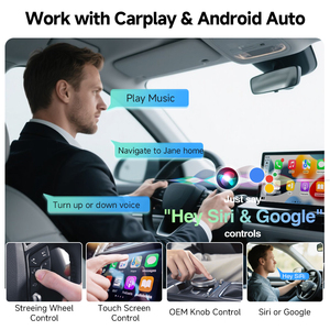 Jmc Xách Tay <span class=keywords><strong>Mini</strong></span> Không Dây Carplay Android Auto Adapter Điều Khiển Bằng Giọng Nói Google Trực Tuyến Bản Đồ Forskoda Golf Volkswagen Xe - Product Image 2